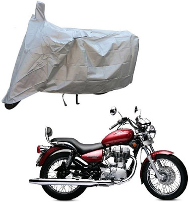 ELECTRIBLES Two Wheeler Cover for Royal Enfield(Thunderbird 500, Silver)