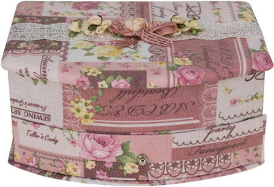 

AVMART Floral Pink Flower Cosmetic Organizer Makeup, Multi Purpose, Fashion, Jewellery Vanity Box (White, Pink) Jewellery, Makeup Vanity Box(Multicolor)