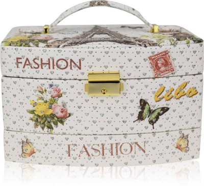 

ZEVORA Eiffel Tower paris1 Makeup, Jewellery, Multi Purpose Fashion Vanity Box (White) Multi Purpose Vanity Box(White)