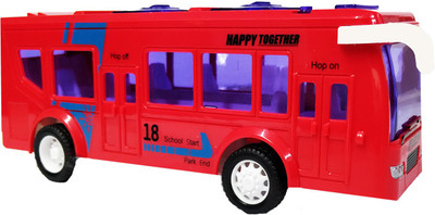 

Emob Battery Operated Red Luxury Model Bus Toy with Light & Sound Effect(Multicolor)