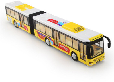 

Emob Long Size Die Cast Metal Body Yellow Luxury Bus Toy With Light & Sounds Effects for Kids(Multicolor)