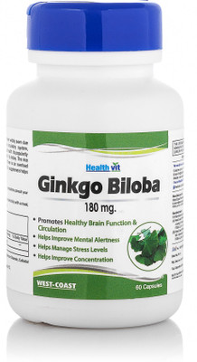 

HealthVit Ginkgo Biloba 180mg 60 Capsules(60 No)