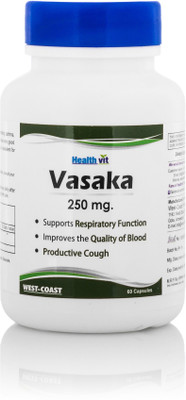 

HealthVit Vasaka Powder (Adhatoda vasaka) 250 mg 60 Cap(60 No)