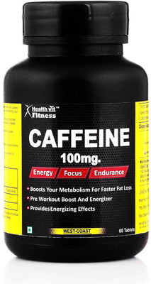 HealthVit Fitness Caffeine 100MG 60 Tablets(60 No)