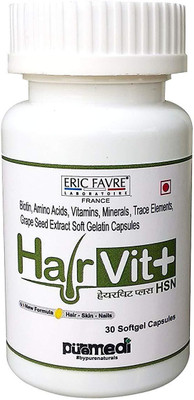 

Puremedi Hairvit+ HSN Hair Fall Control Supplement (30 Softgel Capsules)(30 No)