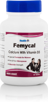 

HealthVit FEMYCAL Calcium and Vitamin D3(60 No)