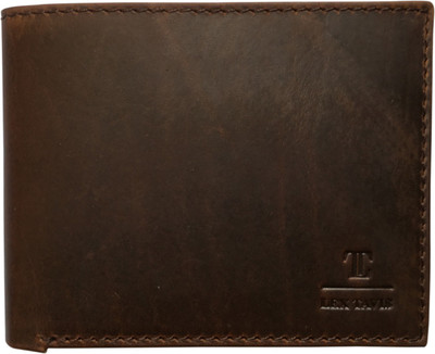 

LEX TAVIS Men Casual Brown Genuine Leather Wallet(7 Card Slots)