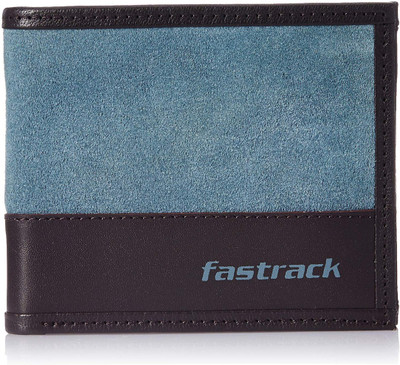 

Fastrack Men Casual Blue, Black Genuine Leather Wallet(2 Card Slots), Black;blue