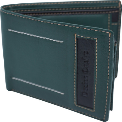 

Dezire Crafts Boys Casual Green, Black Artificial Leather Wallet(7 Card Slots)