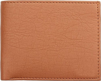

Quetzal Men Casual Tan Artificial Leather Wallet(10 Card Slots)