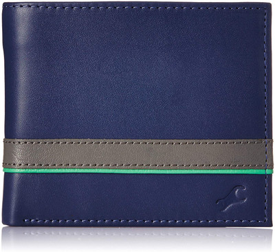 

Fastrack Men Casual Blue Genuine Leather Wallet(3 Card Slots)