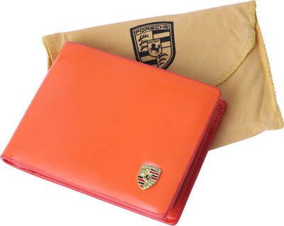 

Ferrari Shining Men Casual Orange Artificial Leather Wallet(3 Card Slots)