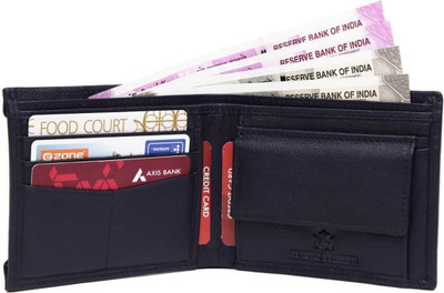 

WalletLee Men Blue Genuine Leather Wallet(6 Card Slots), Bule