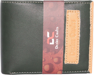 

Dezire Crafts Boys Green Artificial Leather Wallet(7 Card Slots)