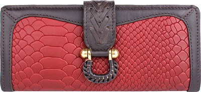 

Hidesign Women Casual Red, Grey Genuine Leather Wallet(1 Card Slot)