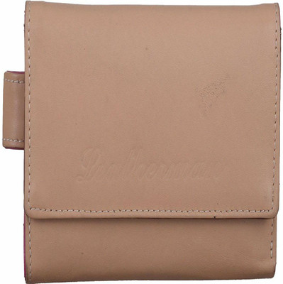

Leatherman Women Gold Genuine Leather Wallet(11 Card Slots), Cream