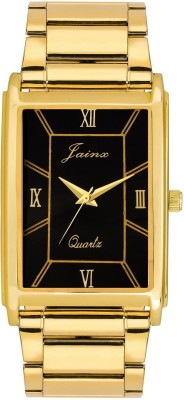 

JAINX JM1118 Black Dial Golden Premium Analog Watch - For Men