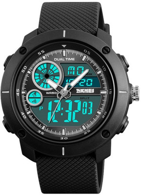 

Skmei Analogue-Digital Black Dial Men's & Boy's Watch Watch - For Men