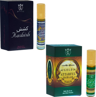 

FRAGCARE ATTAR KASHISH,BAHAAR Each 8 ml (Set of 2 ) Floral Attar(Floral)