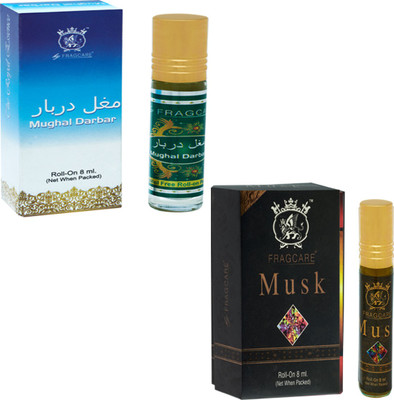 

FRAGCARE ATTAR MUGHAL DARBAR,MUSK Each 8 ml (Set of 2 ) Floral Attar(Floral)