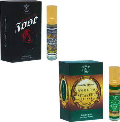 

FRAGCARE ATTAR BLACK ROSE,BAHAAR Each 8 ml (Set of 2 ) Floral Attar(Floral)