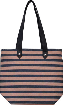 

BasicTHINGZ Jute Printed Tote Bag Shoulder Bag(Multicolor, 10 L)