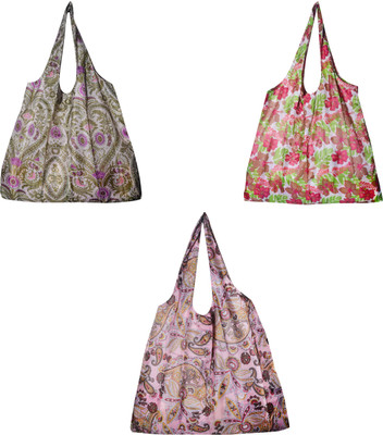 

Jewelz Combo of three veratile folding shopping bags Multipurpose Bag(Multicolor, 12)