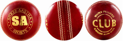

SA Sports CLUB Cricket Leather Ball(Pack of 3, Red)