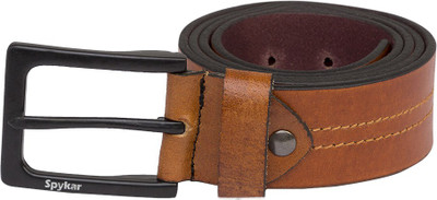 

Spykar Men Brown Genuine Leather Belt, Tan