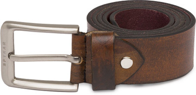 

Spykar Men Brown Genuine Leather Belt, Tan