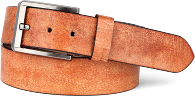 

U+N Men Casual Brown Genuine Leather Belt