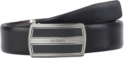 

Titan Men Formal Black Genuine Leather Belt