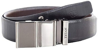 

Titan Men Formal Black Genuine Leather Belt, Black;brown