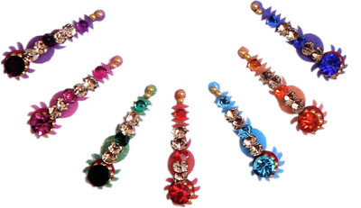

Sunaina New Love Collection Long Designer FOREHEAD Multicolor Bindis(FANCY BINDI)
