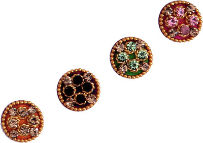 

Sunaina New Love Collection Round FOREHEAD Multicolor Bindis(FANCY BINDI)