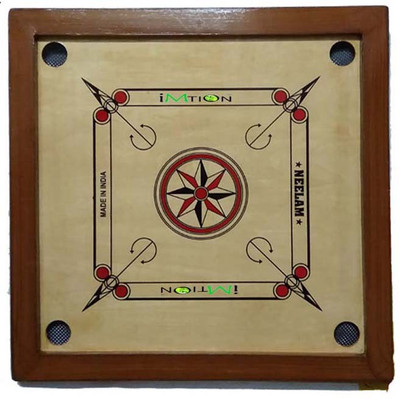 

imtion Carom Board Rastic Color With Coin Big Size 28 x 28 Inchs 60 cm Carrom Board(Multicolor)