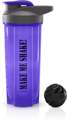 

Flipkart SmartBuy Adrenex 700ml Shaker with blender ball(Pack of 1, Blue, Grey)