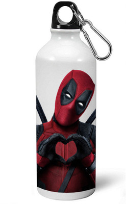 

MUGKIN Marvel Best Superhero Deadpool Official Printed Bottle 750 ml Sipper(Pack of 1, White)
