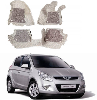 AUTOGARH Leatherite 7D Mat For  Hyundai i20(Beige)