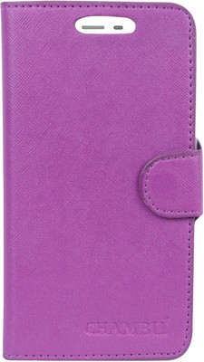 CHAMBU Flip Cover for LG Optimus Black P970(Purple, Shock Proof)