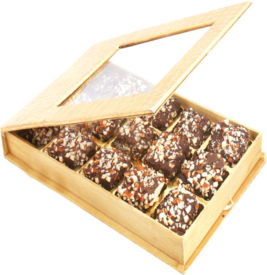 

Ghasitaram Gifts Chocolates- Golden Leather Finish 15 pcs English Brittles Chocolates Box Brittles(350 g)