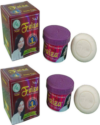 

Faiza Herbal Beuty Cream Clears Pimples,Wrinkles,Marks soap(Set of 2)