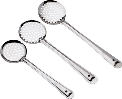 

Elegante Skimmer 3,4,5 No. Bowl Spoon Plate Ladle Serving Set(Pack of 3)