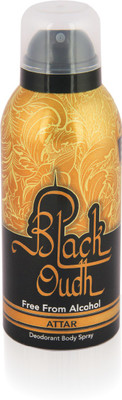 

JBJ Black Oudh (Alcohol free Deo) Deodorant Spray - For Men & Women(125 ml)