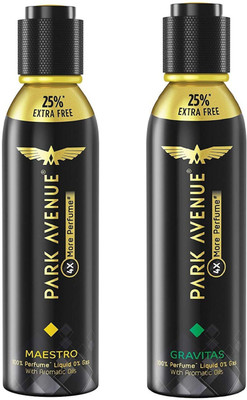 

Park Avenue Maestro and Gravitas 4X More Perfume Spray 120ML Each (Pack of 2) Perfume Body Spray - For Men & Women(240 ml, Pack of 2)