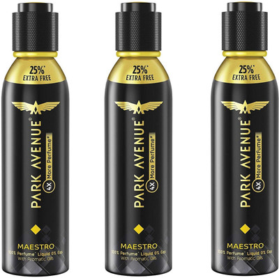 

Park Avenue Maestro 4X More Perfume Spray 120ML Each (Pack of 3) Perfume Body Spray - For Men & Women(360 ml, Pack of 3)