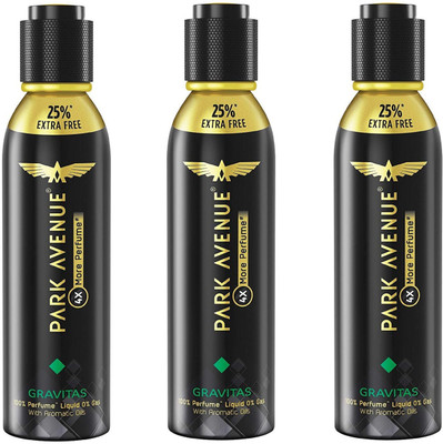

Park Avenue Gravitas 4X More Perfume Spray 120ML Each (Pack of 3) Perfume Body Spray - For Men & Women(360 ml, Pack of 3)