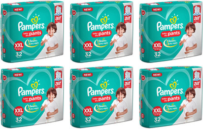 

Pampers BABY DRY PANTS, SIZE XXL, 32 PCS. PACK, SET OF 6 PACKS, FOR BABY WEIGHT 15-25 KGS - XXL(192 Pieces)