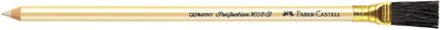 FABER-CASTELL Perfection Eraser Pencils (White Eraser + Brush) - pack of 12 Non-Toxic Eraser(White)