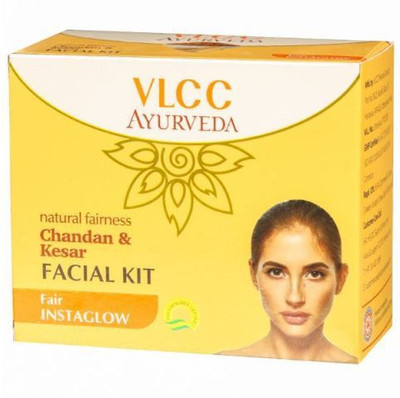 

VLCC Natural Fairness Chandan & Kesar Facial Kit 50 g(Set of 5)